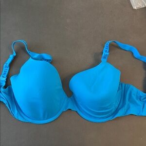 T-Shirt Lightly Lined Full Coverage Blue Bra